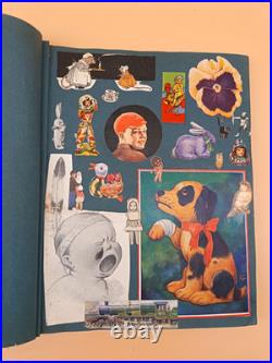 Antique Vintage Scrap-book Handmade Hardback Paper Ephemera