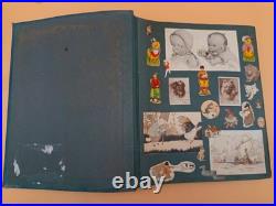 Antique Vintage Scrap-book Handmade Hardback Paper Ephemera