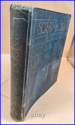 Antique Vintage Scrap-book Handmade Hardback Paper Ephemera