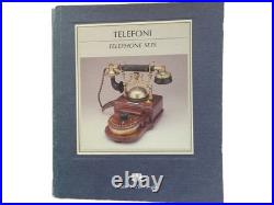 Antique Vintage Telephone Receiver Book 1990 Italian/English 144 Pages From Jap