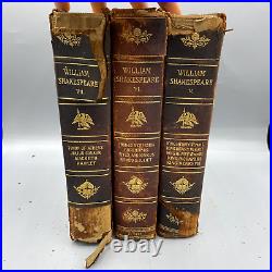 Antique Vintage The Complete Works of William Shakespeare 9 Volumes Total