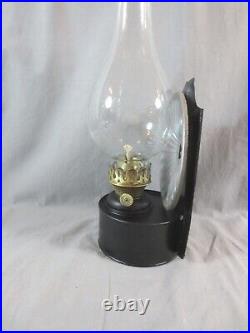 Antique Vintage Wall Hanging Oil Lamp Barge Boat Sheppards Hut English Made