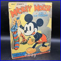 Antique/Vintage Walt Disney's MICKEY MOUSE AND HIS FRIENDS 1936 1st ED Disneyana