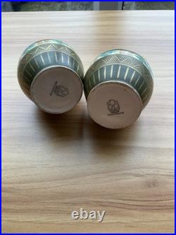 Antique Vintage Wedgwood Matching Vases Late 19th Early 20th Century