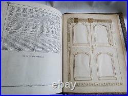 Antique Vtg Holy Catholic Bible Douay & Rheims 1800's. 22 Kt Gold Gilt Leather