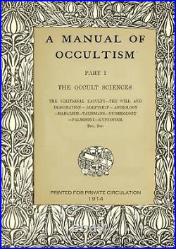 Antique book occult magic rare esoteric manuscript witchcraft manual occultism 1
