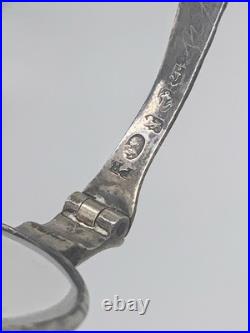 Antique early 19th century English Sterling silver spectacles Franklin style