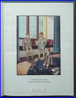 Antique vintage 1920s clothing tailoring trade catalogue MAENSON boys menswear