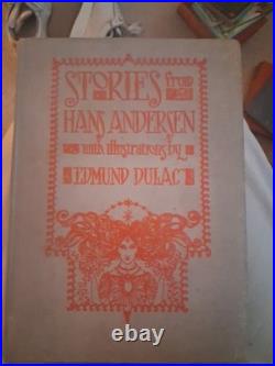 Antique vintage 1938 Stories from Hans Anderson, Edmund Dulac illustrations