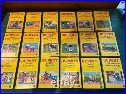 Antique/vintage Full Set Of 18 Rupert Bear Hard Back Story Books