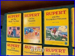 Antique/vintage Full Set Of 18 Rupert Bear Hard Back Story Books