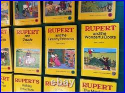 Antique/vintage Full Set Of 18 Rupert Bear Hard Back Story Books