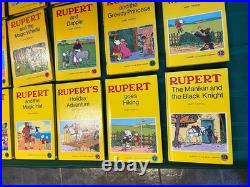 Antique/vintage Full Set Of 18 Rupert Bear Hard Back Story Books