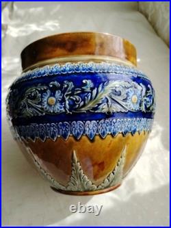 Antique/vintage Royal Doulton Lambeth Glazed Planter Jardinière