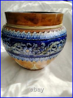 Antique/vintage Royal Doulton Lambeth Glazed Planter Jardinière