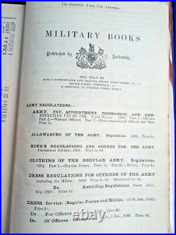 Army List HMSO Quarterly 1904 War Vintage Antique Militia Yeomanry Cavalry Club