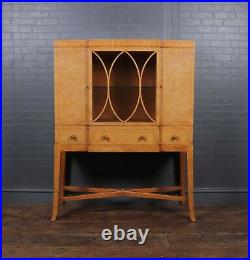 Art Deco Burr Elm Cabinet, antique, vintage, original, English, c1920