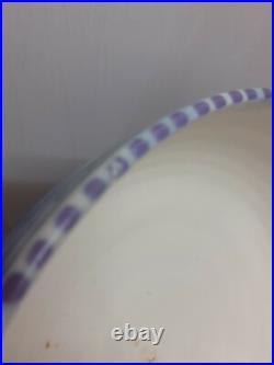 Art deco Poole pottery marked England antique vintage blue bird fruit bowl dish