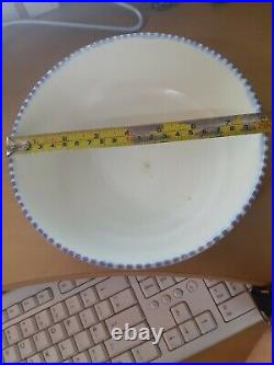 Art deco Poole pottery marked England antique vintage blue bird fruit bowl dish