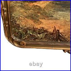 Atsonea Frame The Haywain Print After John Constable Wooden Vintage Antique