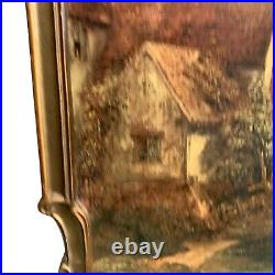 Atsonea Frame The Haywain Print After John Constable Wooden Vintage Antique