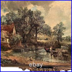 Atsonea Frame The Haywain Print After John Constable Wooden Vintage Antique