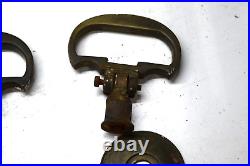 BRASS SAFE PLATES AND HANDLES x 4