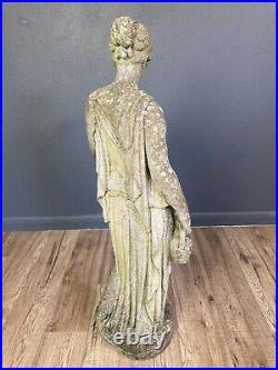 Beautiful Vintage Garden Statue Figure Loverly Weathered Colour
