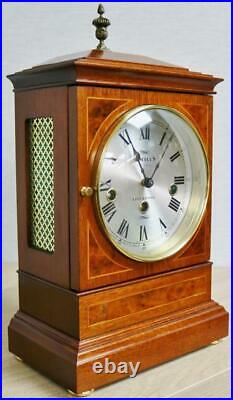 Beautiful Vintage Sewills Mahogany Musical Triple Chime Kieninger Bracket Clock