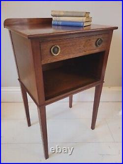 Bedside Cabinet Table Regency Style Mahogany English Vintage Postage Available