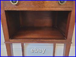 Bedside Cabinet Table Regency Style Mahogany English Vintage Postage Available