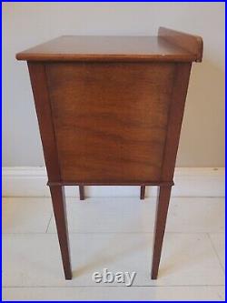 Bedside Cabinet Table Regency Style Mahogany English Vintage Postage Available