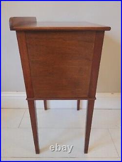 Bedside Cabinet Table Regency Style Mahogany English Vintage Postage Available