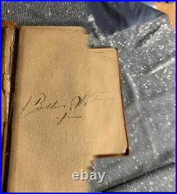 Benjamin Franklin POOR RICHARD'S ALMANACK Leather Edition Antique Vintage