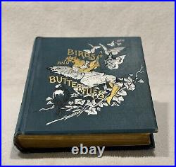 Birds & Butterflies M. G. Musgrave 1889 Antique Hardcover Gilded Edges