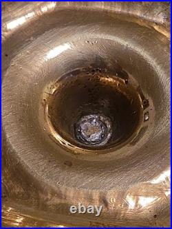 Brass Candlesticks Antique Pair 18th Century Continental English Candle Holders