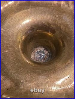 Brass Candlesticks Antique Pair 18th Century Continental English Candle Holders