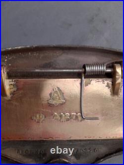 Brass / Copper Letterbox, Art Deco, Dark Patina Knocker