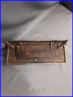 Brass Letterbox, Dark Patina Vintage Letterbox / Knocker, Original Patina Brass