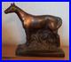 Bronze Horse Sculpture Vintage English Equestrian Champion Trophy Antique 7x6.5