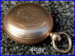 C1900's Dennison 9ct Gold Sovereign Coin Case Holder Antique Edwardian Vintage