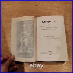 CLEOPATRA by H. Rider Haggard, 1889 Hardback Antique Vintage Book