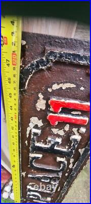COLWYN PLACE LEEDS Heavy Street sign Original Cast Iron Antique Vintage Sign