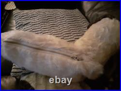 Caesar Black White Dog antique vintage Bear Pyjama Case English laying dog