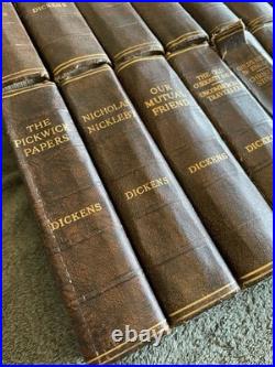 Charles Dickens Book Odhams leather effect Collection Antique Vintage