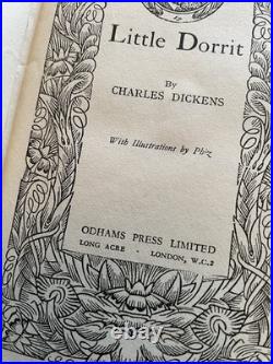 Charles Dickens Book Odhams leather effect Collection Antique Vintage
