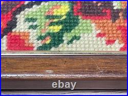 Collectible Vintage Artwork Tapestry Exotic Birds In Tree Scene Wall Hanging