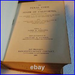 DEERING Antique California Law Book set Penal Political Civil General leather