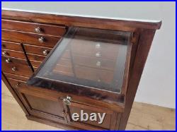 Dentist Collector Cabinet Vintage English Marble 17 Drawers Delivery Available