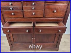 Dentist Collector Cabinet Vintage English Marble 17 Drawers Delivery Available